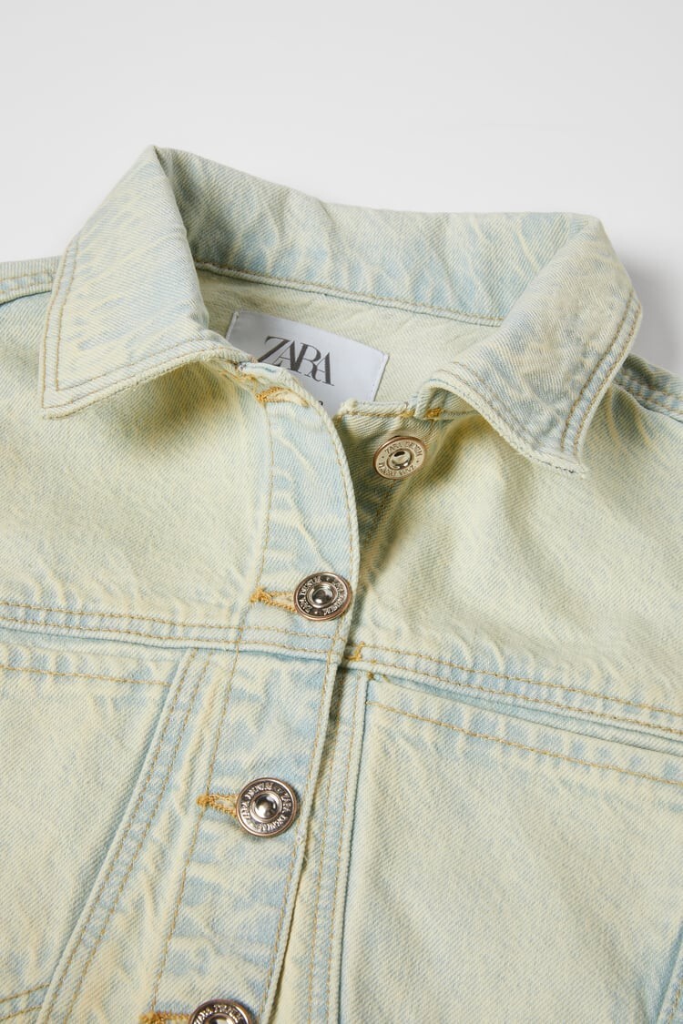 Tuta corta in denim - undyed - BEIGE - Bambina - 15.00€ - Kiabi