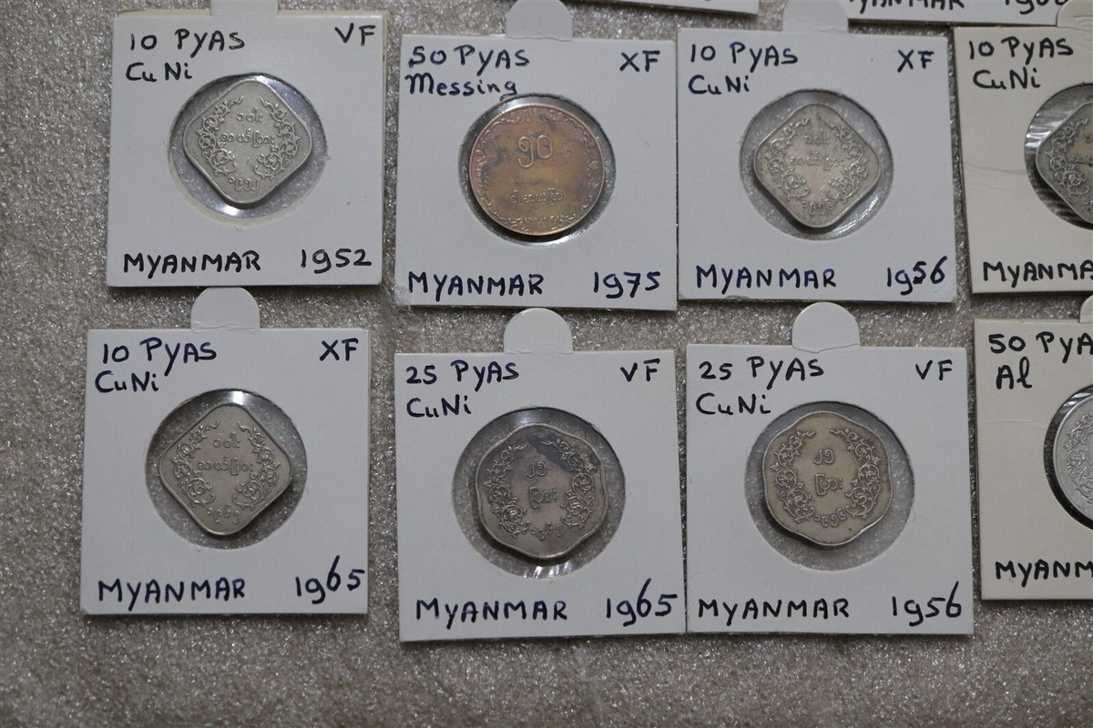 ミャンマーオールドコイン 🧭 🇲🇲 MYANMAR OLD COINS COLLECTION B66 #656 | eBay