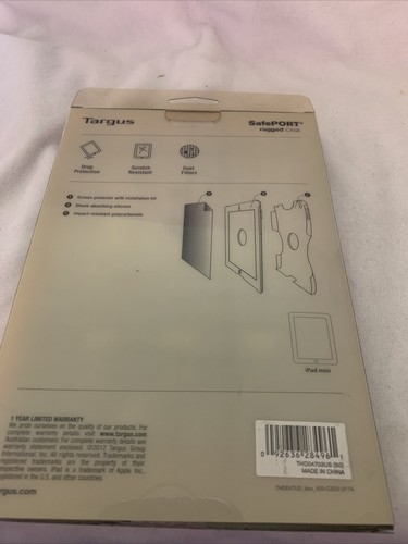 Brand New Targus SafePort Case Rugged for iPad mini (Red) THD0470US - Picture 6 of 8