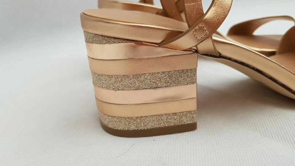 CALL IT SPRING Rose Pink 'Coccinea' Block Heel Open Toe Sandals SIZE UK 7 /EU 40 - Image 3 of 4