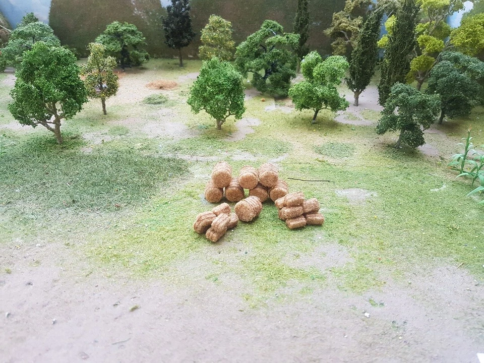 MP SCENERY 30 Brown Hay Bales N Gauge Model Farm Layout Railroad Layout Handmade - Image 4 of 4