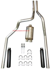 Mandrel Performance Dual Exhaust System Max Flow Muffler Fits 06-08 Dodge Ram