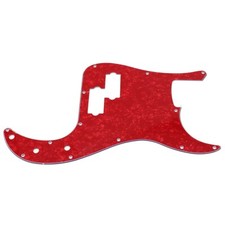 PVC 4 Ply P Bass Pickguard 13 Screw Holes Scratch Plate Red Pearl for PB Bass