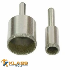 2 Piece Diamond Hole Saw Set with 1/4" Shank by KlassTools