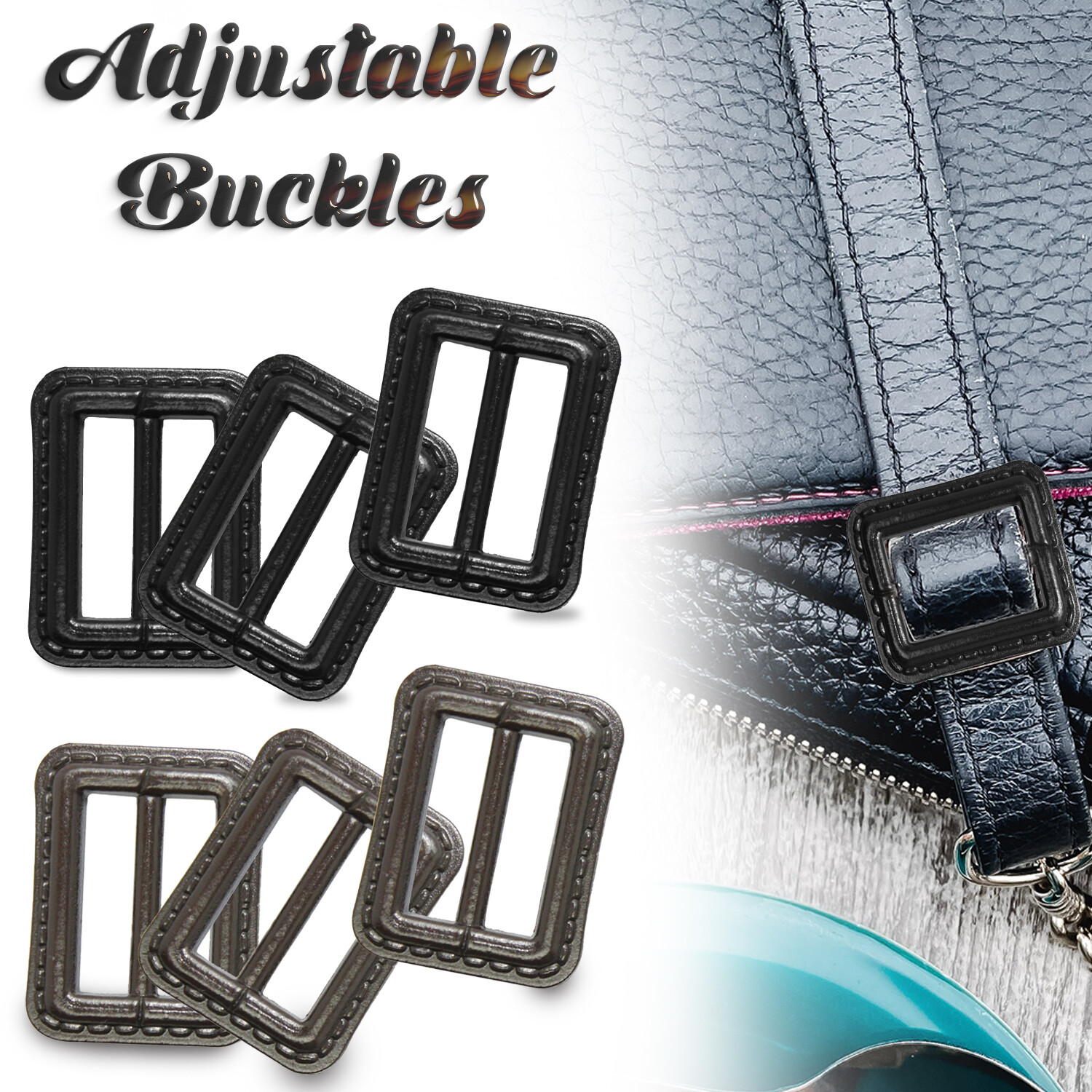 Cinghie Per Speroni VGOL - 2 Pezzi In Pelle PU, Fibbia Acciaio Inox Regolabile - Foto 4