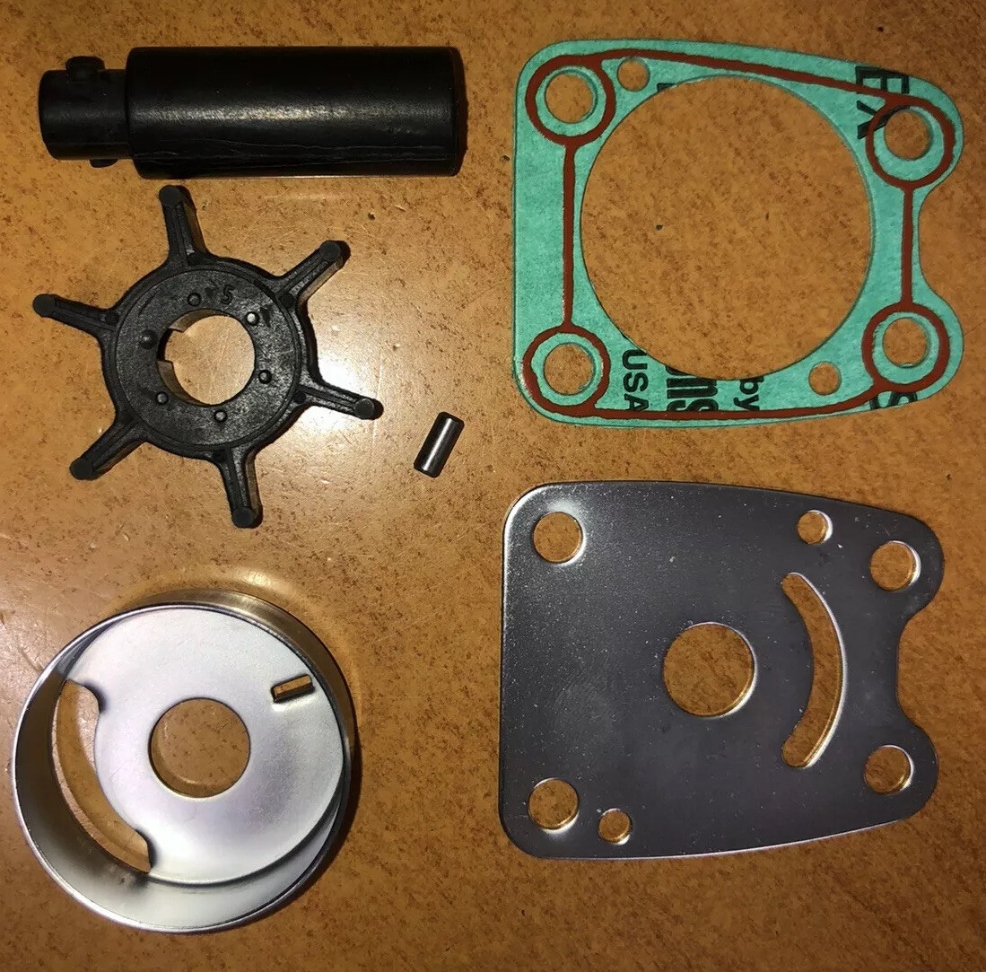Water Pump Impeller Repair Rebuild Kit For 4HP Yamaha F4A - Foto 6