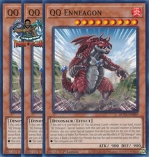 Yugioh! 3x QQ Enneagon ROTA-EN089 Common 1st Ed NM