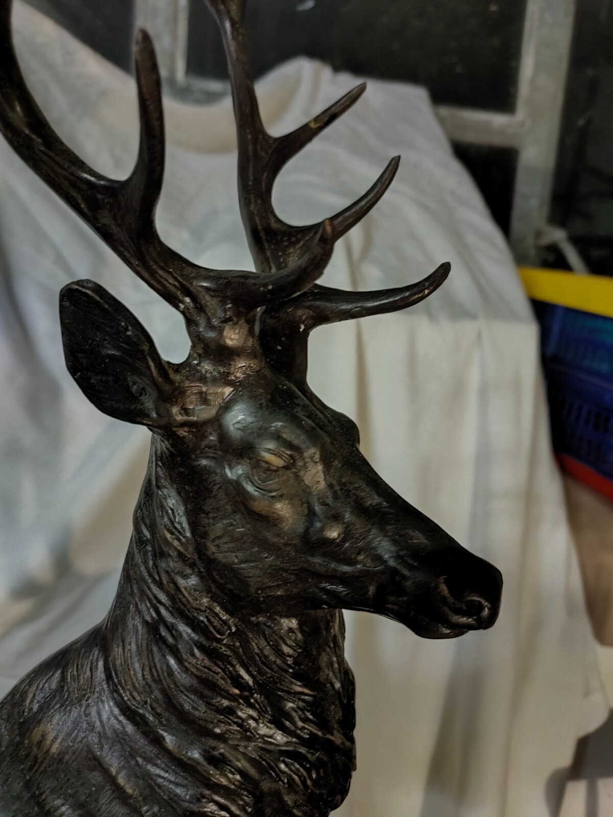 vintage pair bronze statues eBay