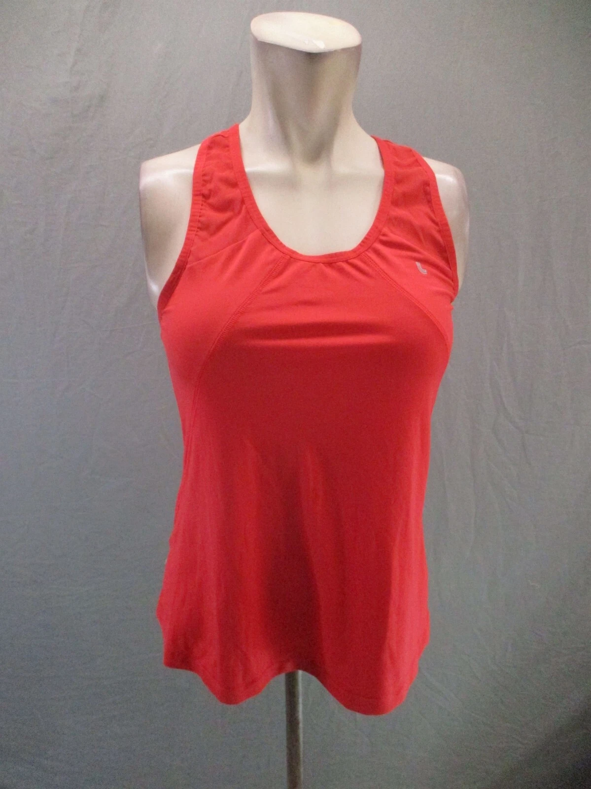 lole round neck fitted athletic racer back slim tank-top