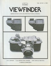 Viewfinder Journal of the Leica Historical Society of America 1985 IR KL3964