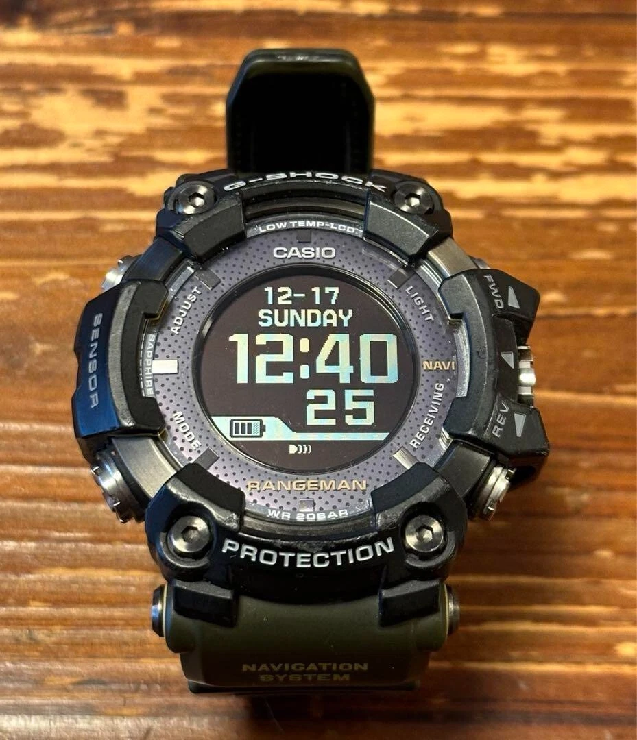 Casio G Shock GPR B1000 Rangeman Solar Assisted Watch eBay