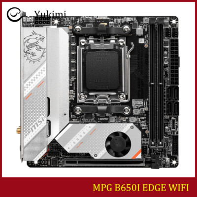 FOR MSI MPG B650I EDGE WIFI DDR5*2 128GB AM5 AMD HDMI Mini-ITX Motherboard Test