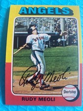 1975 Topps Baseball set break #533 Rudy Meoli NM/MT