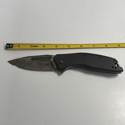 Kershaw Knives Flourish Liner Lock 3935 8Cr13MoV Stainless Black Carbon Fiber