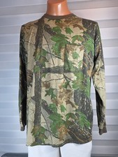 Vintage Realtree Camo Long Sleeve Pocket T Shirt Made In The USA 80's Size XL