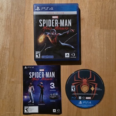 Spider-Man Miles Morales Launch Edition (PlayStation 4, 2020) CIB Tested Working