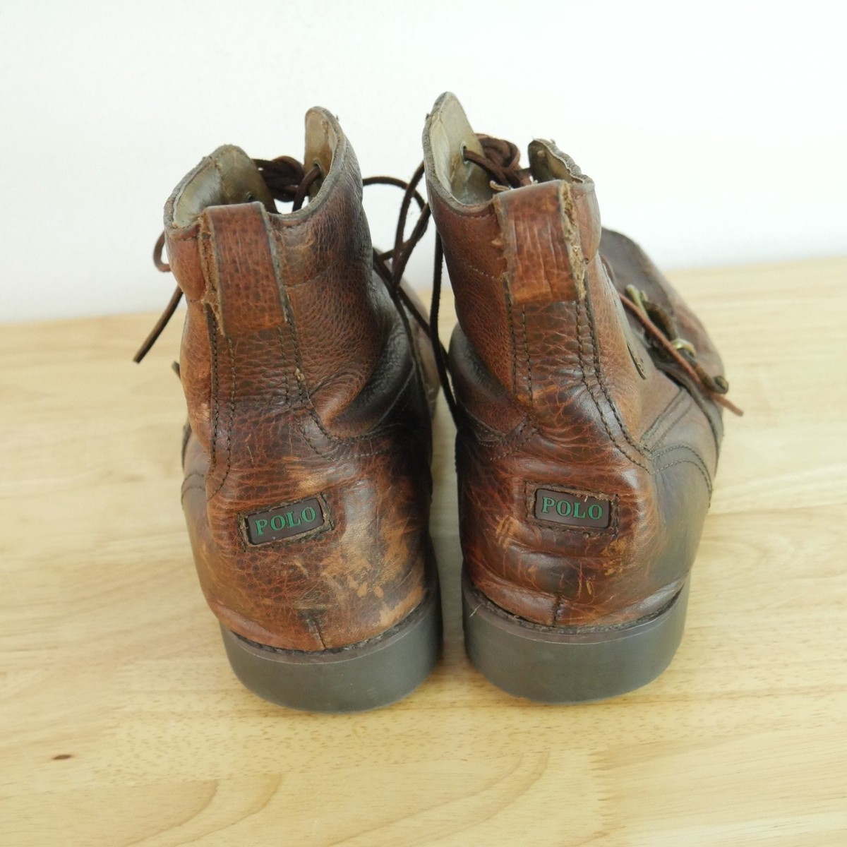 Polo Ralph Lauren Redmond Boots Size 12 Brown Leather Utility Heritage Preppy Polo Ralph Lauren Redmond Boots Size 12 Brown Leather  main image 4