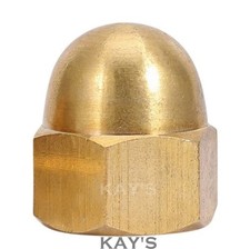 SOLID BRASS DOME NUTS HEXAGON DOME NUT FOR METRIC SCREWS M4 M5 M6 M8 M10 M12