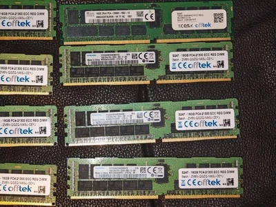 Servers Samsung M393A2G40EB2-CTD 16GB PC4-21300V-R (DDR4 -2666MHz) RAM HP Z4 G4 - Image 1 of 4