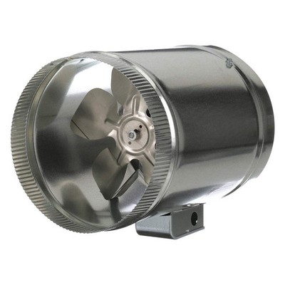 TJERNLUND EF-10 Steel 10''D,15.8''H,10''W Inline Duct Fan 5C965
