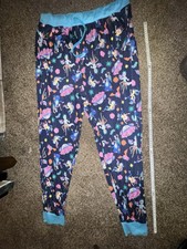 Rick and Morty Navy Blue All Over Print Pajama Pants Lounge XXL