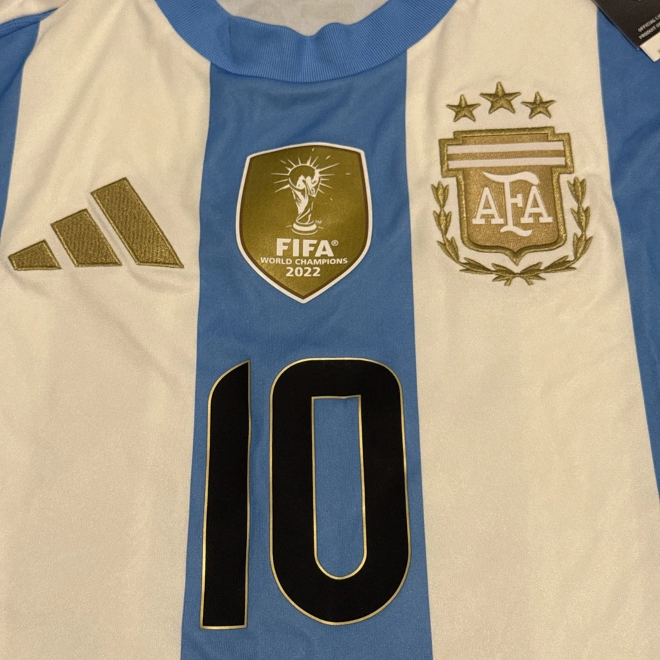 Camiseta de fútbol local XL Adidas Argentina Lionel Messi Selección Argentina 2024 para hombre Foto 4 de 4