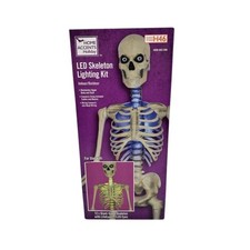 Home Accents Holiday LED 12 ft. Skelly Lighting Kit, Giant-Sized Skelly with ...