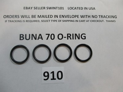 910 O-ring. 0.76'' ID x  0.10'' thick. For 5/8'' hyd flg tube.  Buna.  Quan 4.