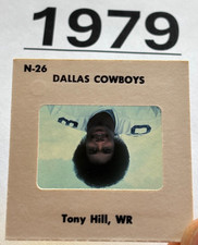 TONY HILL 1979 NFL FOOTBALL TV MEDIA SLIDE DALLAS COWBOYS ROOKIE