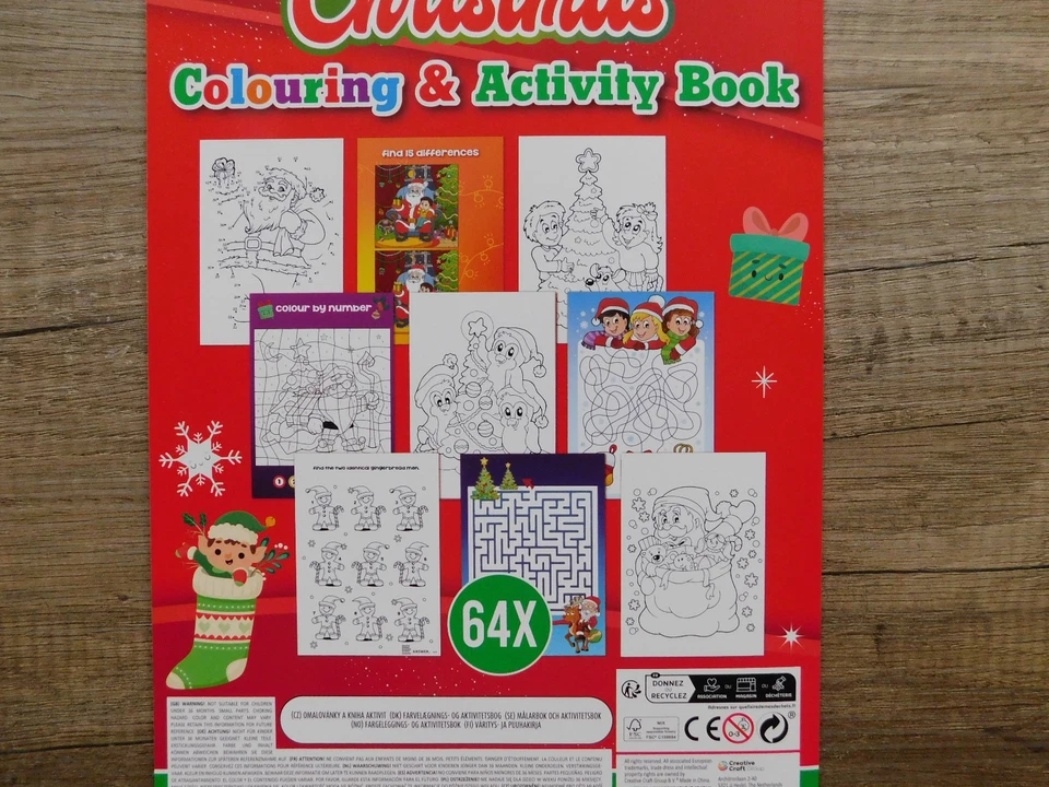 Christmas, Weihnachten, Mal - und Beschäftigungsheft, 64 Seiten - unbenutzt! - Bild 3 von 4