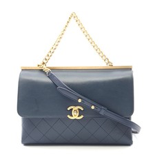 Chanel Matelasse 31 Rue Cambon Shoulder Bag Women Blue One Size