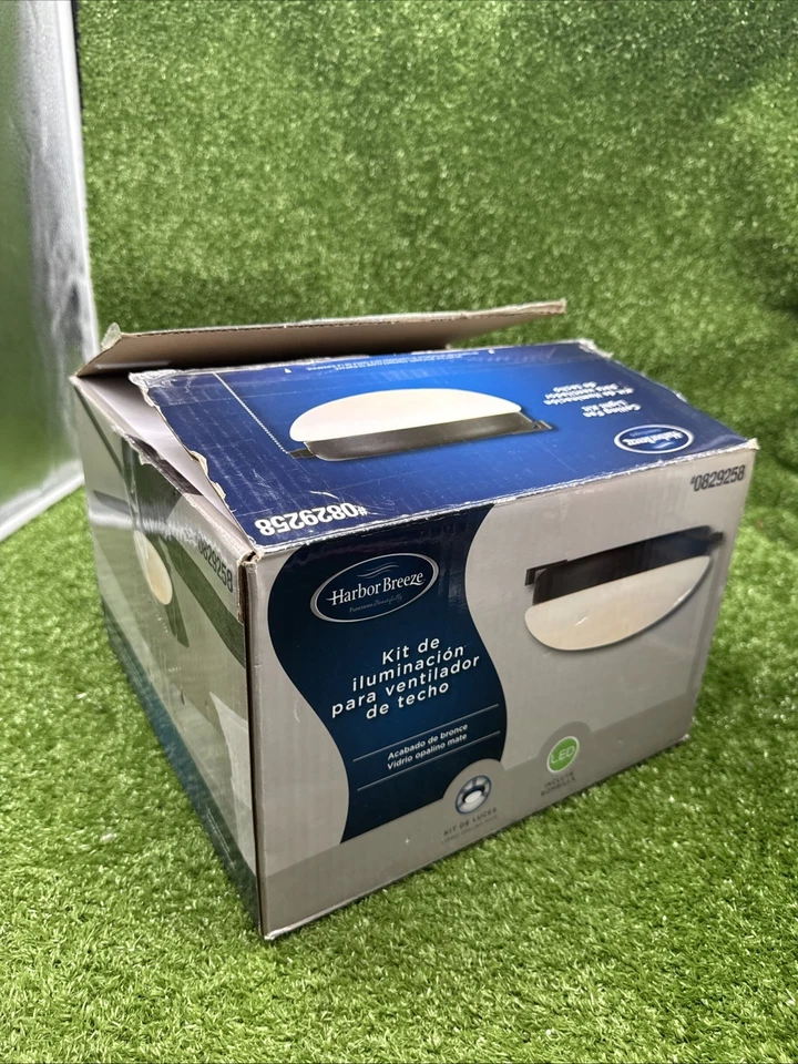 Harbor breeze ceiling fan light kit 0829258 Bronze Finish Matte Opal Glass.  s3 - Image 4 of 4