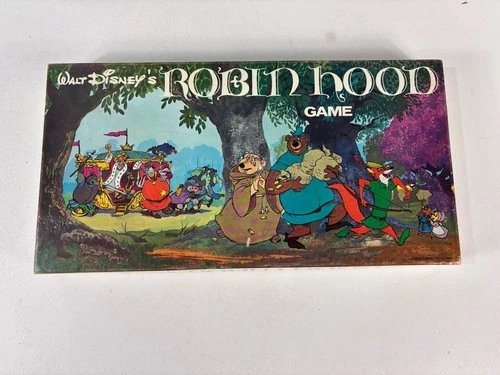 Vintage 100% Complete 1973 Walt Disney Robin Hood Board Game Parker Brothers