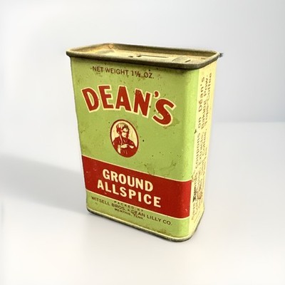 Rare Vintage Dean s Allspice Tin Witsell Bros. Dean Lilly Co. Memphis Tennessee