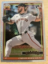 2026 Topps Series 1 Silver Pack Mojo Refractor 91C-52 CARSON WHISENHUNT RC Giant