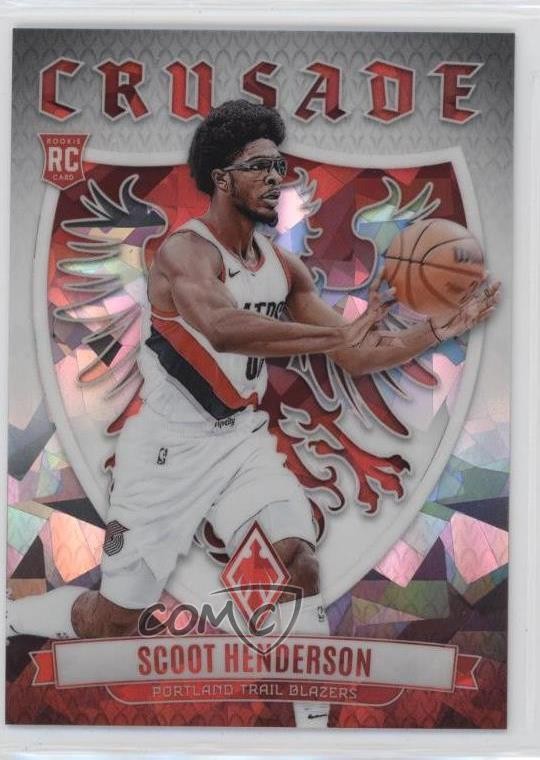 2023 Panini Phoenix Crusade White Ice 28/125 Scoot Henderson #23 Rookie RC ix8