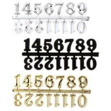 3 Sets DIY Clock Number Kit Plastic Arabic Numerals For Wall Clock Replacement