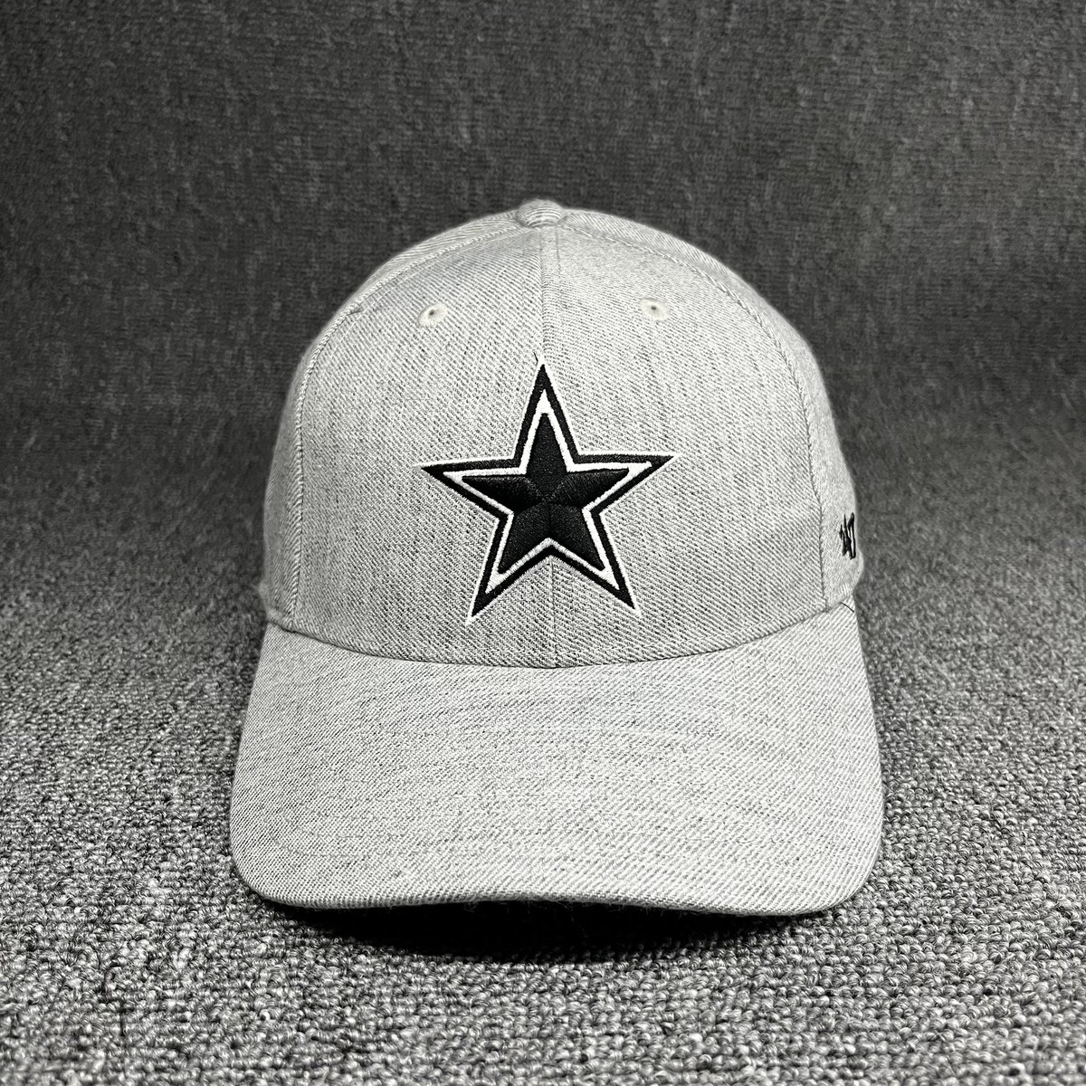 New '47 Dallas Cowboys Standish MVP Adjustable Hat Gray Heather Black Underbrim