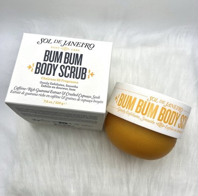 SOL DE JANEIRO Bum Bum Body Scrub 7.8 OZ  Gentle Exfoliant NIB Free US Shipping