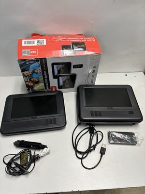 RCA Mobile DVD System Dual Screens W/ Remote, Power Adaptor,