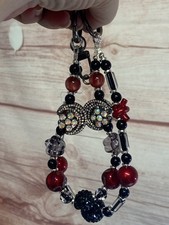 Beaded Keychain, Phone Charm, Bag Charm, Purse Charm, Bag Clip