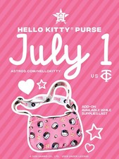 Cartera Noche Hello Kitty 2026 Houston Astros 7/1/26 Complemento - Edición Limitada
