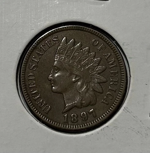 1897 Indian Head Penny Cent  Choice EF