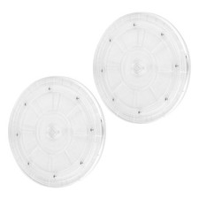 2 Pcs Kitchen Countertop Turntable for Home Rotating Serving Tray