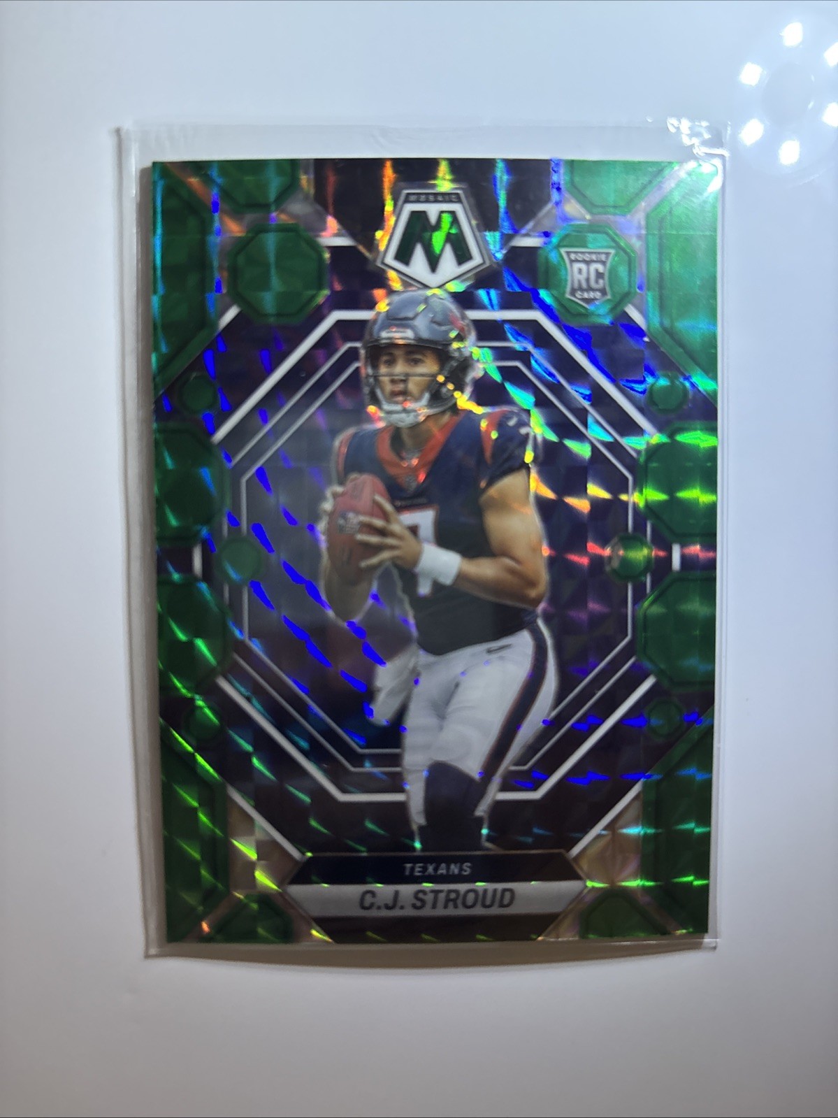 2023 Panini Mosaic - Rookies C.J. Stroud #292 Green Mosaic Prizm (RC)