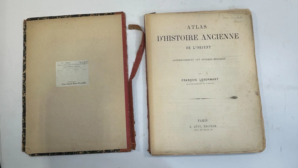 Atlas D'Histoire Ancienne De L'Orient Anterieurement Aux Guerres Mediques - Image 2 of 4