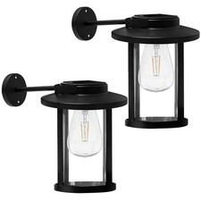 Solar Wall Lights Outdoor, Dusk to Dawn Outdoor Lighting Fixtures Wall Sconce, W