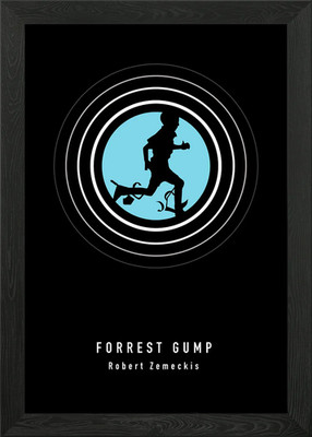Forrest Gump Gerahmtes Wandbild Poster Leinwanddruck Bild