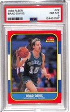 1986-87 Fleer Brad Davis #22 PSA 8 