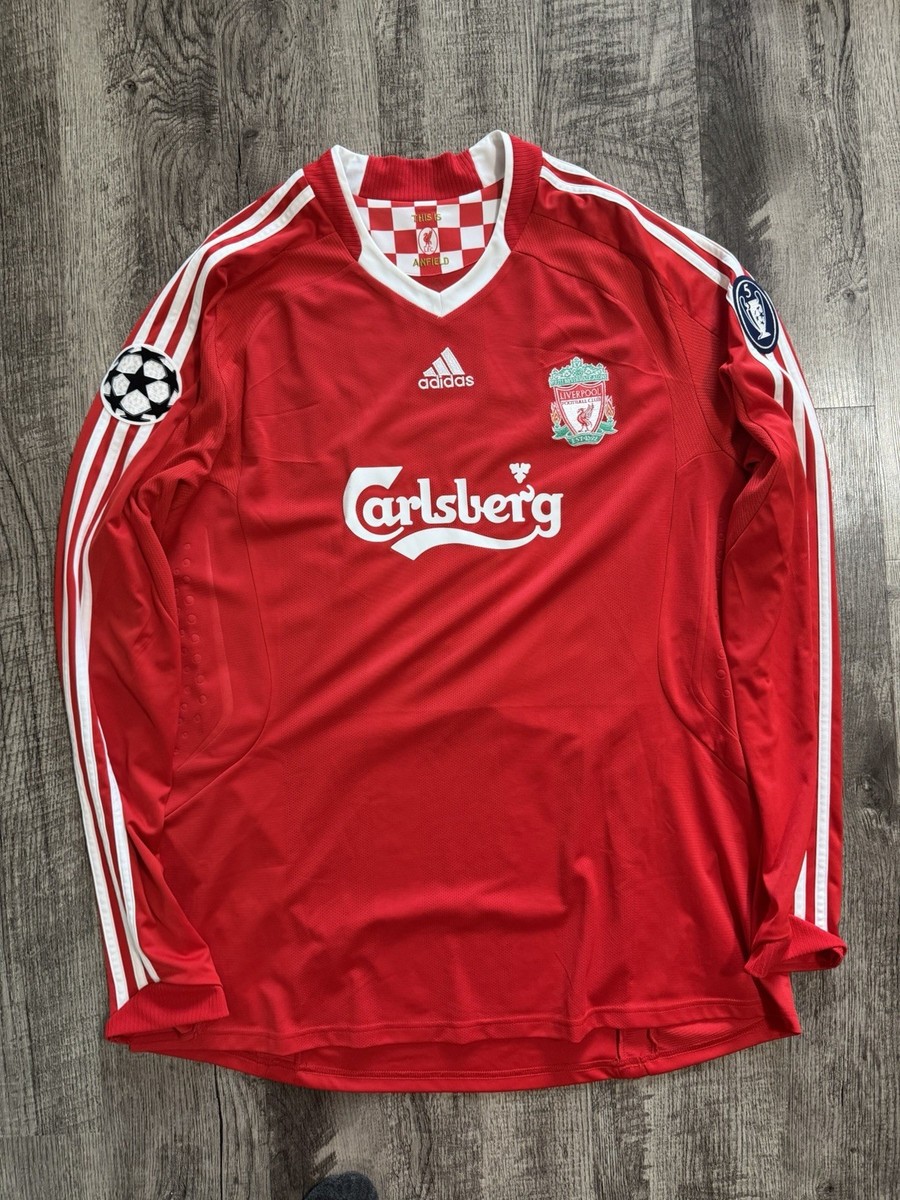 Fernando Torres Liverpool Adidas 2008-2010 Long Sleeve Jersey Size